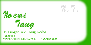 noemi taug business card